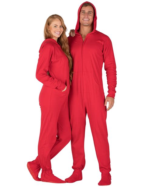 onesie pajamas with feet for adults|More.